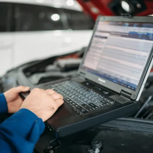 CarAssure mobile car inspection expert performing a pre-purchase vehicle inspection at the client’s location in Brisbane, Queensland.