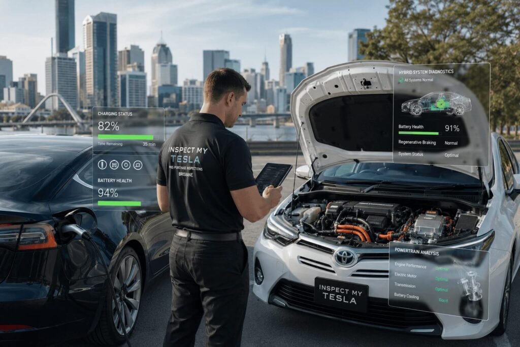 Hybrid vs Electric Vehicle Inspections Brisbane: What’s the Difference?