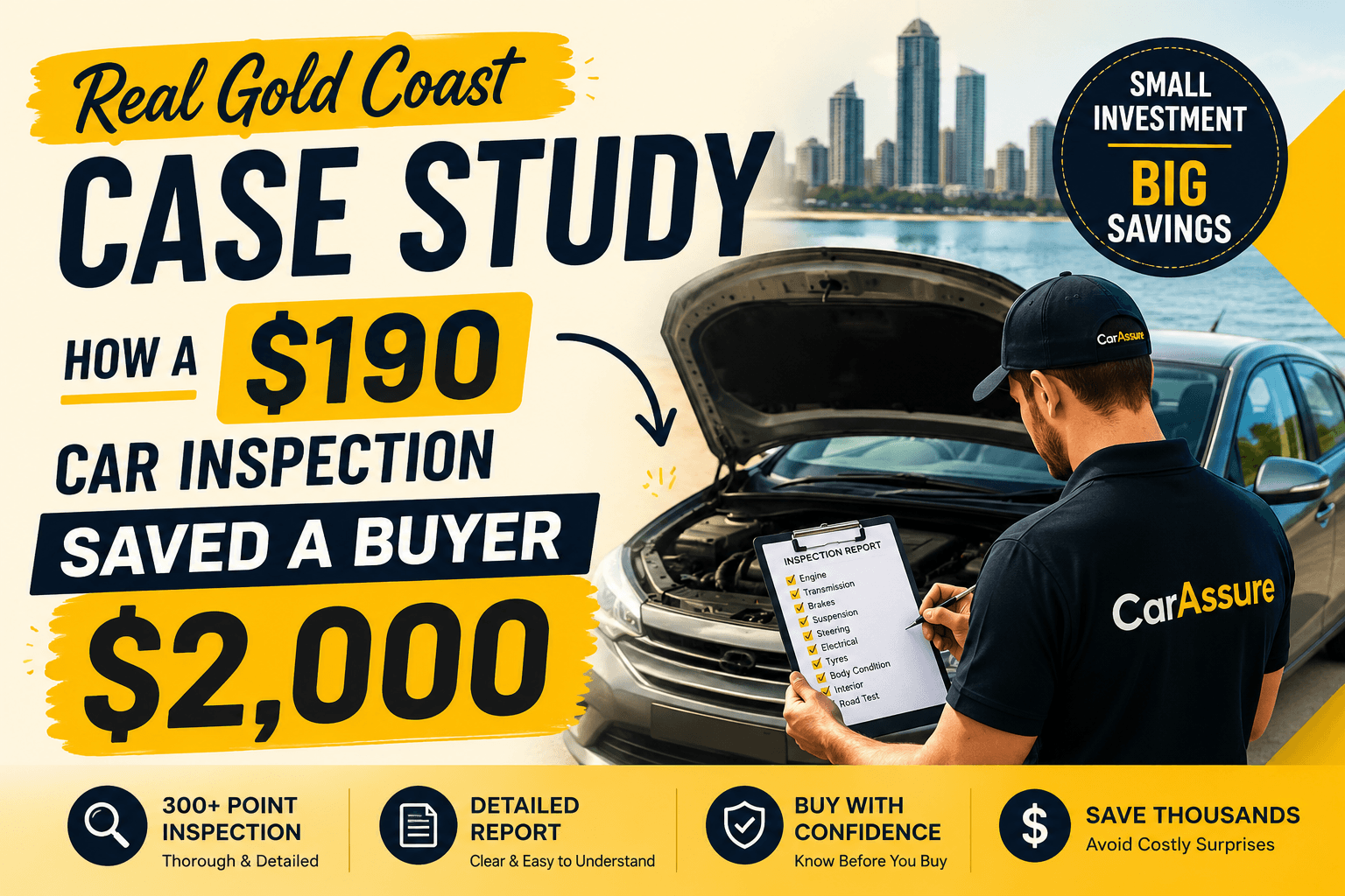 Real Gold Coast Case Study: How a $190 Car Inspection Saved a Buyer $2,000